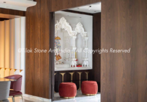 What the Carvings on a Mandir for a Home Actually Mean